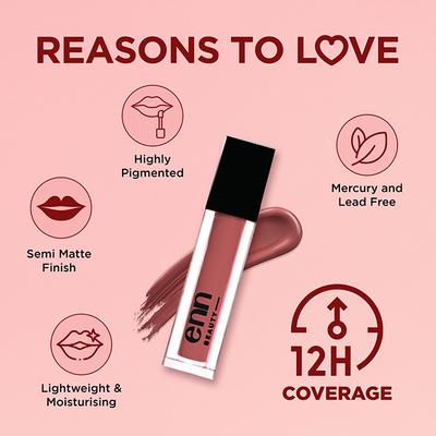 ENN Transferproof Matte Liquid Lipstick - Mocha Martini 1.5 ml - Liquid Lipsticks