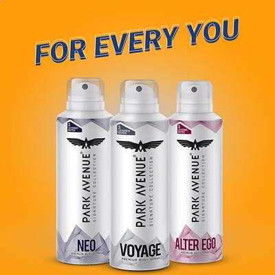 Park Avenue Mega Pack Signature Deo - Neo 167gm - Men Deodorants/Roll-Ons