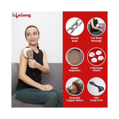 Lifelong Powerful Handheld Electric Manipol Massager LLM270 1's - Massagers