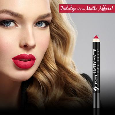 Jaquline USA Matty Matte Lip Crayon Kisses & Pouts 3 2.8 gm - Lip Crayons