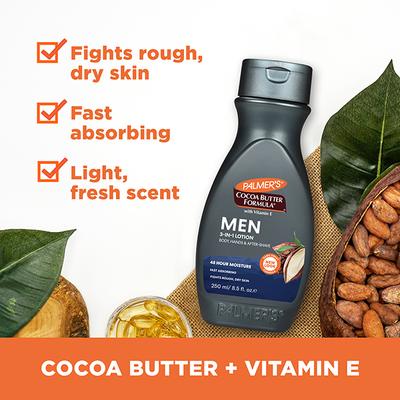 Palmer's Cocoa Butter formula with Vitamin E MEN 3-IN-1 Body Lotion for Dry Skin 250ml - Soaps