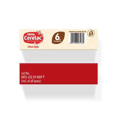 Nestle Cerelac Baby Food Cereal No Refined Sugar No Preservatives - Wheat Apple (For 6 Months to 24 Months Baby) 360g - Baby And Infant Supplements