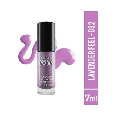 Colorbar XOXO Everlasting Prime Gel Nail Lacquer-Lavender Feel 7 ml - Nail Polish