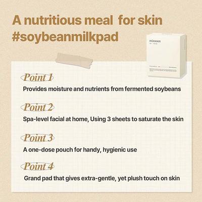 Mixsoon Soybean Milk Pad 10's - Sheet Masks