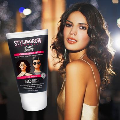 Super Smelly Style & Grow Natural Hair Gel Hold with Wet Look 100 gm - Hair Gels & Waxes