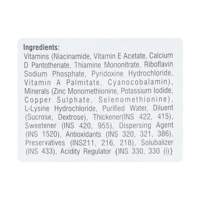 SUPRAZINC Orange Flavour Syrup 150ml - Supplements-Vam