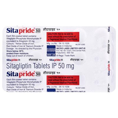 SITAPRIDE 50 Tablet 15's - Diabetes-Ant