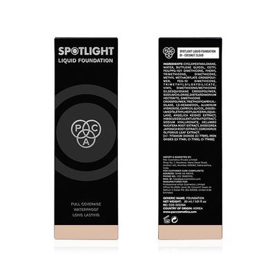 PAC Spotlight Liquid Foundation Full Coverage Longwear Waterproof Formula - 01 Coconut Cloud (30 ml) - Foundation