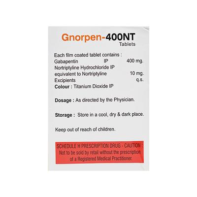 GNORPEN NT Tablet 10's - Neuropathic Pain-Dru