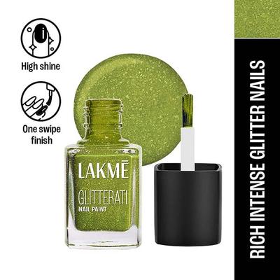 Lakme Absolute Glitterati Collection Nail Gloss 115 Tinkerbell 12ml - Nail Polish
