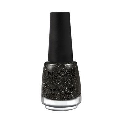 Nugel BLACK SPARKLING G12 Non Uv Gel Glitter Nail Enamel 13 ml - Nail Polish