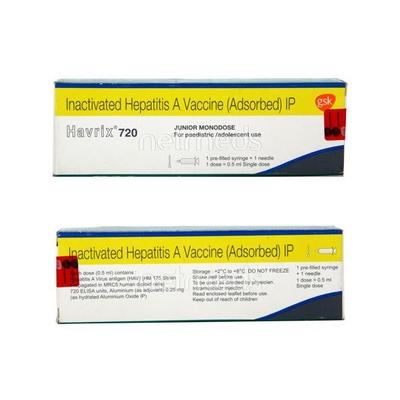 Havrix 720 Paediatric Injection 0.5ml - Vaccines