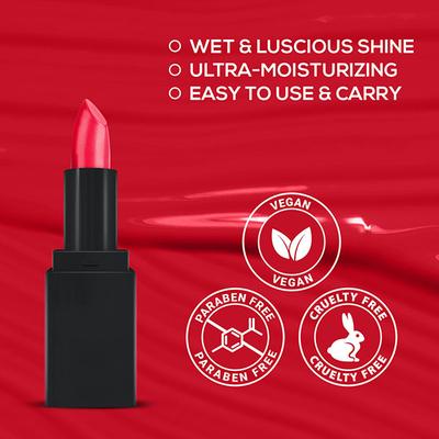 RENEE Creme Mini Lipstick - Pop The Cherry 1.65 gm - Lipsticks