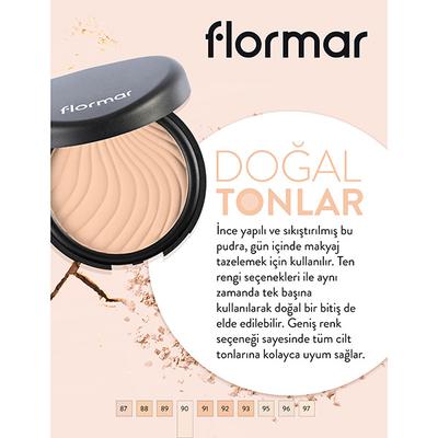 Flormar Compact Powder 090 Medium Rose 11 gm - Compact Powder