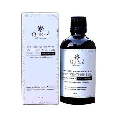 Qurez Hempseed Kalonji & Babchi Hair Treatment Oil 100 ml - Hair Oils