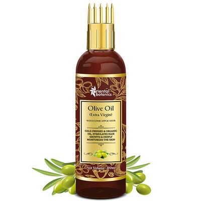 Oriental Botanics Extra Virgin Olive Oil with Comb Applicator 200 ml - Hair Oils