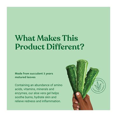 Kapiva Pure Aloe Vera Hydrating Gel 500 gm - Face Gels