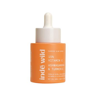 Inde Wild 15% Vitamin C with Turmeric, Niacinamide for Acne Scars, Hyperpigmentation & Brightening 30 ml - Face Serum
