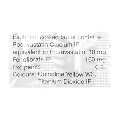 Rosuvas F 10mg Tablet 15'S - High Cholesterol-Dys