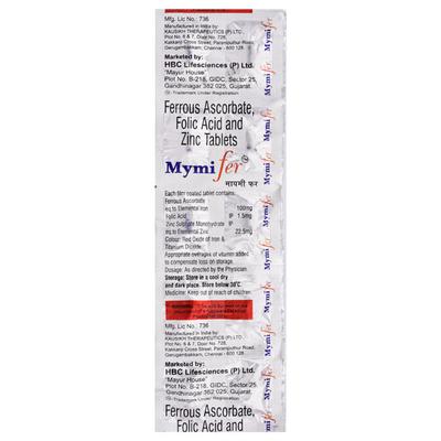 Mymifer Tablet 10'S - Iron Supplement/Anaemia-Vma