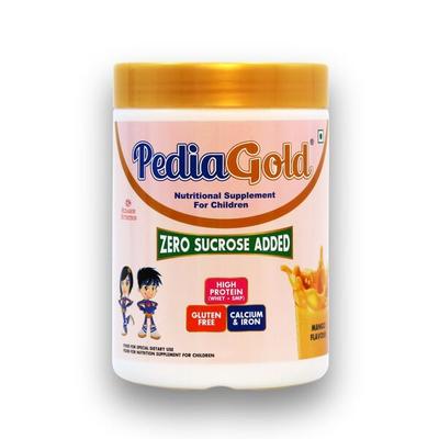 PediaGold Zero Added Sucrose Complete Nutrition Powder for Children - Mango Flavour 400 g - Protein Drink
