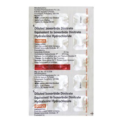 ISORUS Tablet 15's - Angina