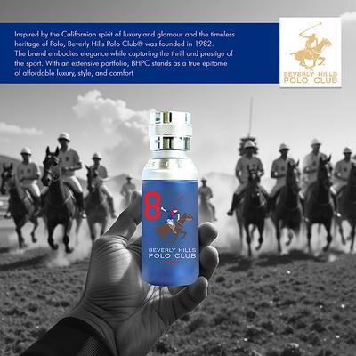 Beverly Hills Polo Club Sports No.8 Eau De Toilette For Men 50 ml - Men Perfumes (Edt/Edp)