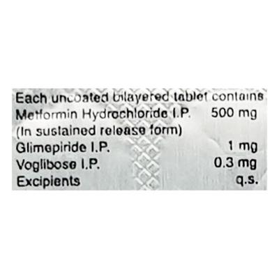 Azulix MV 1/0.3mg Tablet 10'S - Diabetes-Ant