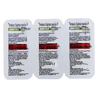 Amitax 500mg Injection 2ml - Bacterial Infections-Ami