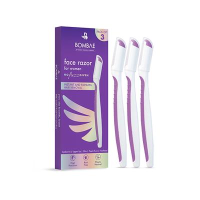 Bombae Precision Face Razor for Women 3's - Face & Eyebrow Razors