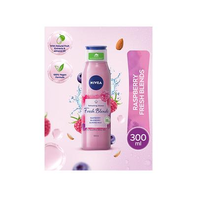 Nivea Bath Care Shower Fresh Blends Raspberry 300 ml - Shower Gels & Body Wash