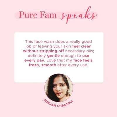 PureSense Pink Guava Face Wash with Pomegranate & Thanka for Gentle Cleansing & Imparts Glow 100 gm - Scrubs & Exfoliants