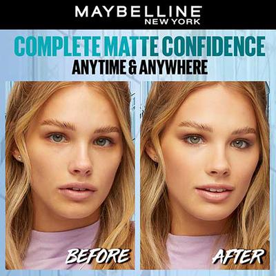 Maybelline New York Fit Me 12Hr Matte+Poreless Powder SPF28 PA+++ Oil Control Compact, 115 Ivory 8gm - Compact Powder