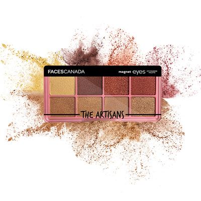 Faces Canada Magneteyes 8 Highly Pigmented Shades Eyeshadow Palette - The Artisans, 6.4gm - Eye Shadow Palettes