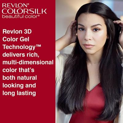 Revlon Colorsilk Hair Color With Keratin 3D Color No Ammonia- Dark Brown 3N (40ml+40ml+11.8ml) 1's - Crème