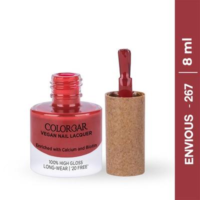 Colorbar Vegan Nail Lacquer-Envious-267 8 ml - Nail Polish