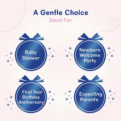 Chicco Baby Moments Baby Caring Set Blue 100 gm - Baby Body Wash