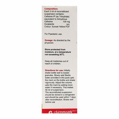 Milixim DS 100mg Suspension 30ml - Bacterial Infections-Cep