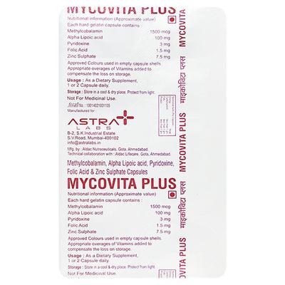 MYCOVITA PLUS Capsule 10's - Supplements-Sup