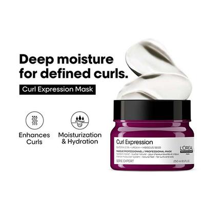 L'Oreal Professionnel Curl Expression Intense Moisturizing and Hydrating Mask 250 ml - Hair Masks & Packs