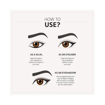 SoulTree 011 - Pure Black Kajal 3 gm - Kajal & Kohls