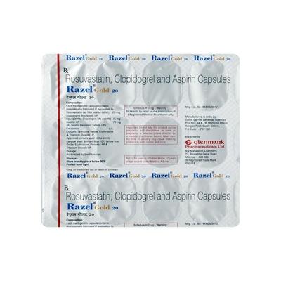 Razel Gold 20mg Capsule 15'S - Blood Clot-Ant