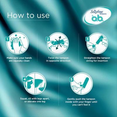 Stayfree Ob Pro Comfort Tampons For Heavy Flow 10's - Tampons