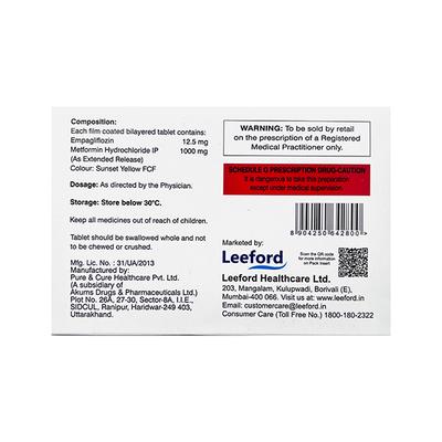 EMPIFORD 12.5 M FORTE Tablet 10's - Diabetes-Ant