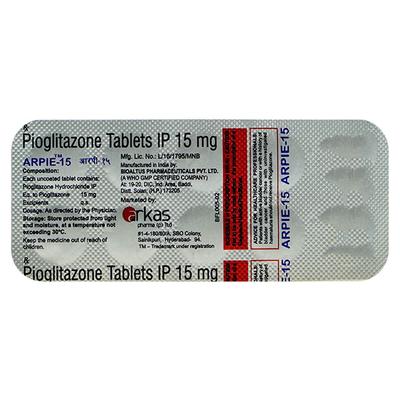 ARPIE 15mg Tablet 10's - Diabetes-Ant