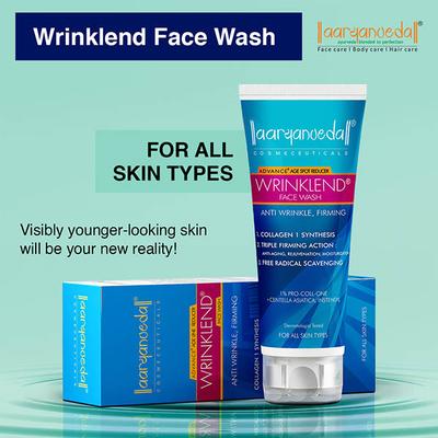 Aryanveda Wrinklend Advance Age Spot Reducer - Anti Wrinkle Face Wash 60 ml - Face Wash & Cleansers