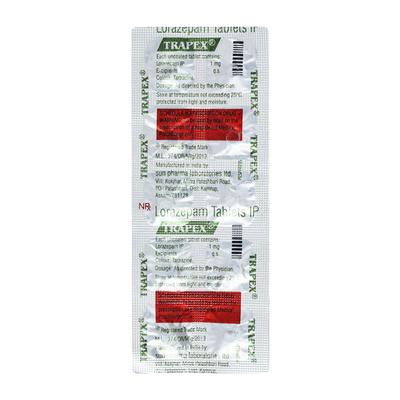 Trapex 1mg Tablet 10'S - Anxiety-Anx