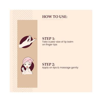 Mother Sparsh Rose & Beetroot Lip Balm For Dry & Chapped Lips 10 gm - Lip Balms