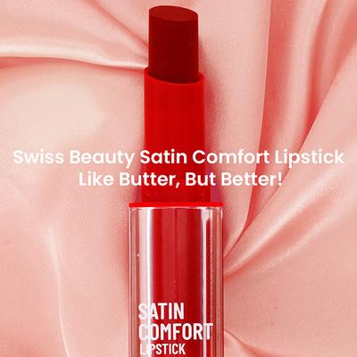 Swiss Beauty Satin Comfort Lipstick-Barely Nude 3 gm - Lipsticks