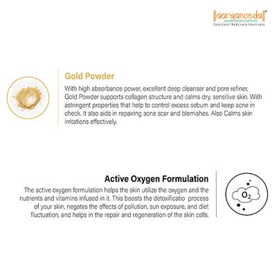 Aryanveda 24 Carat Gold Bleach Cream For All Skin Types (Pack of 2) 43 gm - Bleach